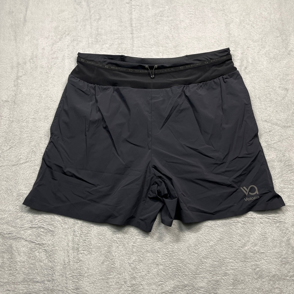 Velozia Running Shorts Womens Black Move With Purpose Lined Athletic Large